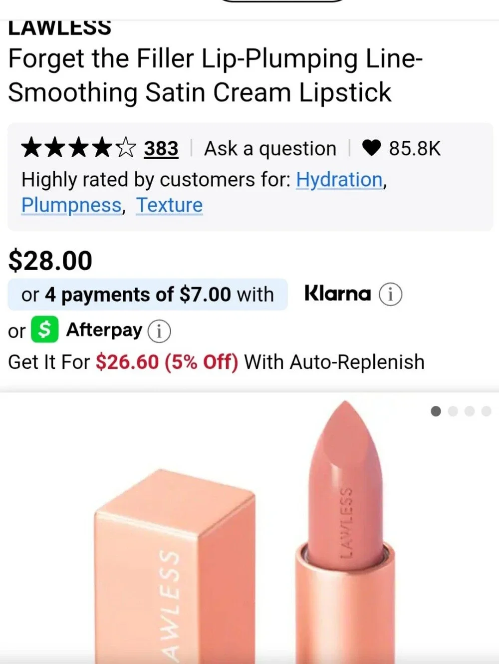 Lawless Conceal The Deal Foundation & Plumping Satin Cream Lipstick